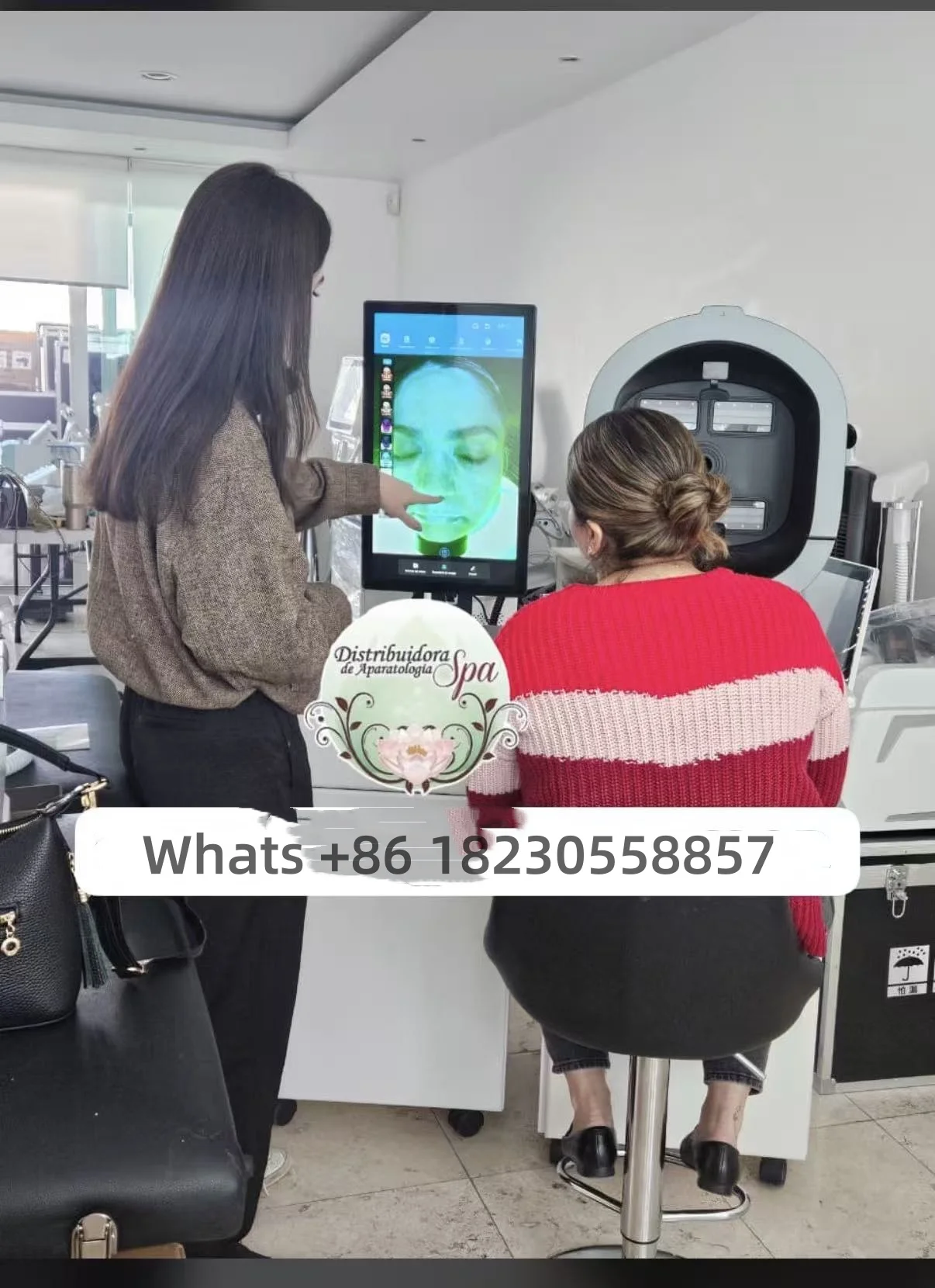 

AISIA Q1 3D AI Анализатор кожи лица Обнаружение проблем кожи Диагностика 8-спектр Профессиональный анализ Оборудование для салонов красоты