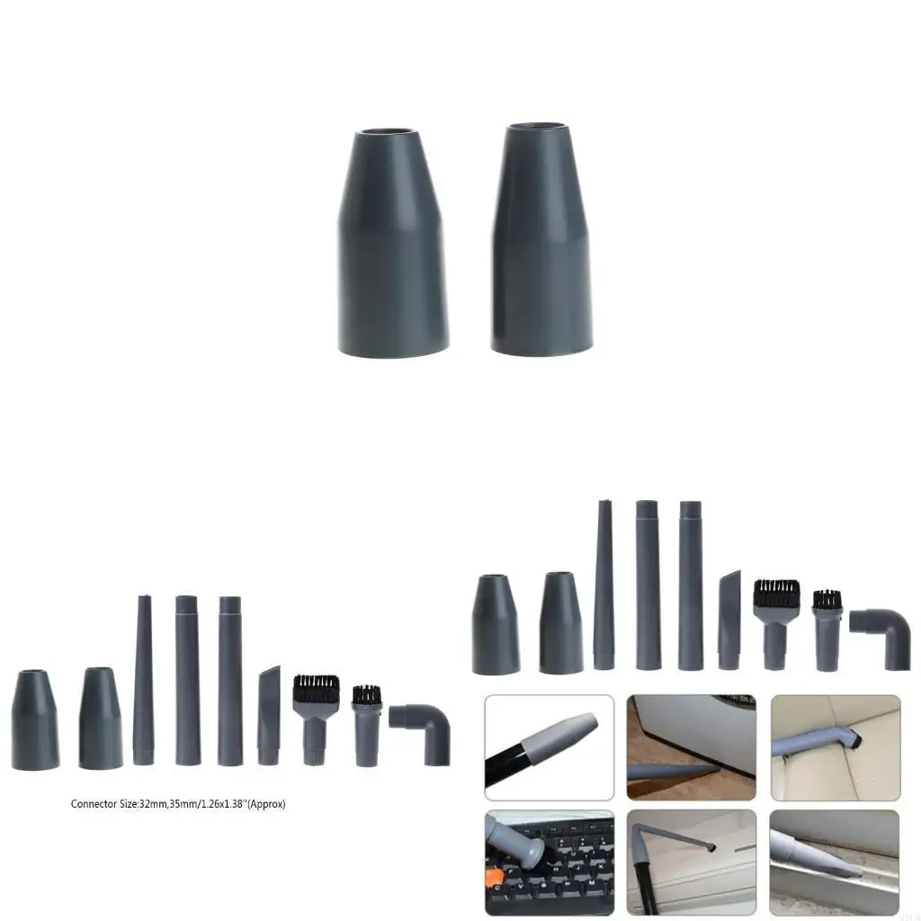 M6CB 9Pcs Vacuum Cleaner Accessories Multifunctional Corner Brush Set Plastic Nozzle