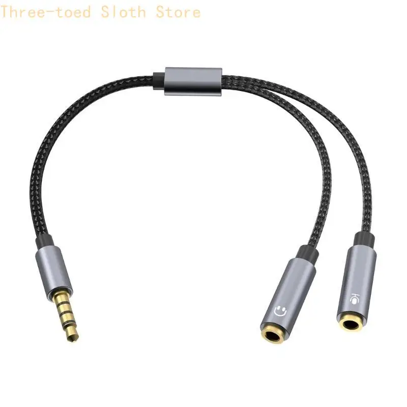 Headsets, Mikrofon-Splitter, Kopfhörerkabel, Mikrofone, Stereo-Ohrhörer-Anschluss E74A – Detail 5