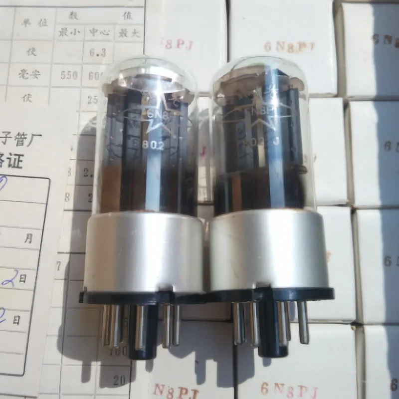 Shuguang 6n8p 6n8p-j electronic tube  6n8p 5692 ECC32 6H8C 6SN7 Vacuum tube sound color is soft for audio amplifier