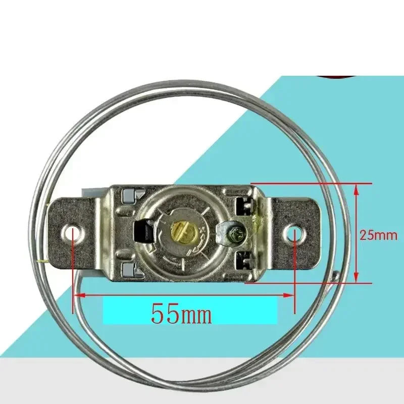 Termostato de refrigerador de Metal para el hogar, controlador de temperatura, accesorios, 2 pines, 70cm, WPF32G