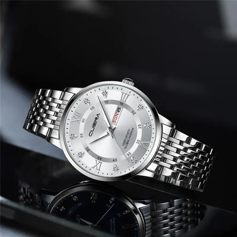 Top Brand Luxury Crystal Men Watch Waterproof Casual Date Fashion Business Clock Full Steel Quartz Wristwatch Relogio Masculino