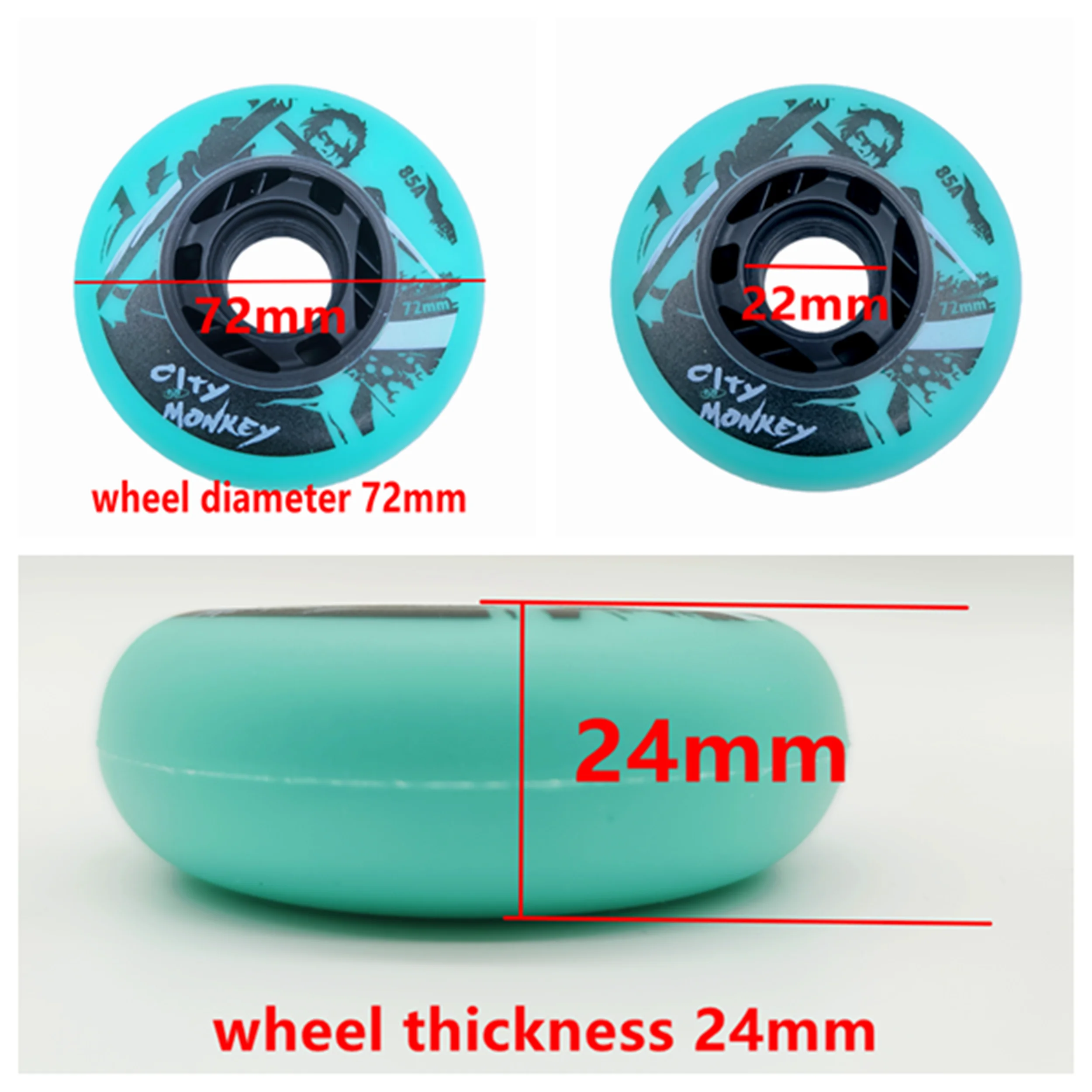 inline skate wheel inline wheel 68mm 72mm 76mm 78a 80mm 82A 85A 8pcs/lot