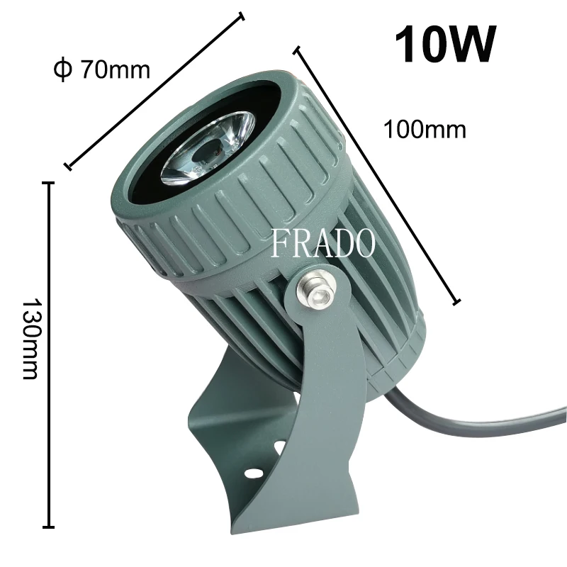 Outdoor-LED-Strahler, wasserdicht, IP65, Wandleuchte, schmaler Abstrahlwinkel, LED-Flutlicht, 3 W, 10 W, Spot-Lampe, Fern-Wandfluter-Lampe – Detail 4