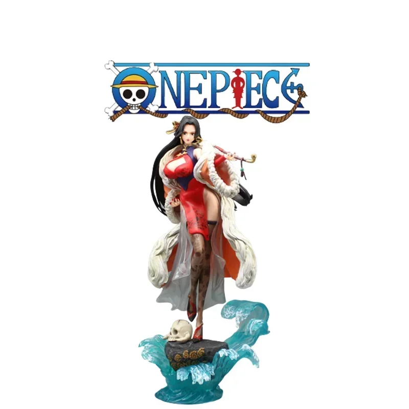 35.5cm One Piece Anime Third Eye National Style Series Boa· Hancock Hundred Queens Of The Sea Model Children's Toys Gifts