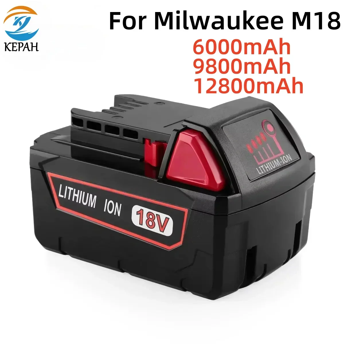 

For Milwaukee M18 Replacement Battery High Output Rechargeable Lithium ION 18V Battery Cordless Wrench Screwdriver Power Tools