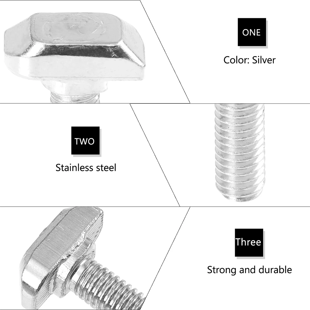 

50pcs T Slot Bolt M8X25 Carbon Steel T Track Accessories Sliding Screw For 3D Printer Cnc Robotics Galvanized Industrial