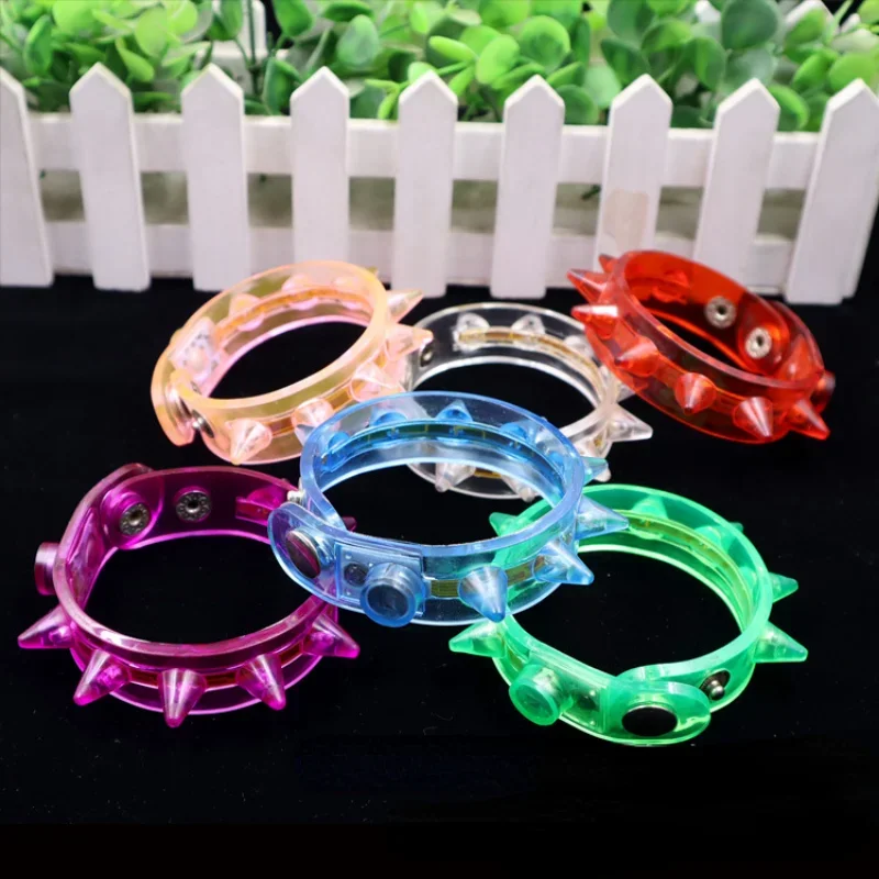 Bracelet lumineux à LED multicolore pour garçons et filles, idéal pour les fêtes lumineuses et les festivals, adultes, 2 pièces