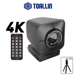TOALLIN 4K HD Webcam Autofocus 1080P USB Web Camera with Sony Sensor, Dual Microphone FOV 81° PC Camera for YouTube Streaming