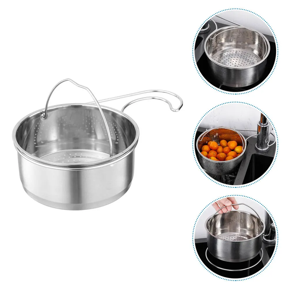 

Stainless Steel Washing Basket With Drain Holes Kitchen Strainer For Home Restaurant Hotel Multi-Function Vegetable
