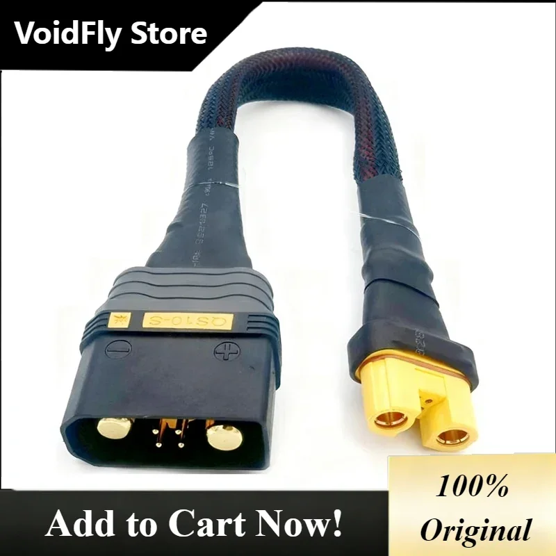 VoidFly 1PCS QS10-S Male to AS150 Female Plug Lipo Battery Charging Cable Balance Charger Conversion Line for Agri-UVA Drone Cha