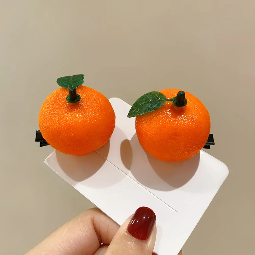 Cute Simulation Food Hair Clips Funny Fruit Vegetable Hairpins Kawaii Hair Accessories For Women Girls Party Styling Gift