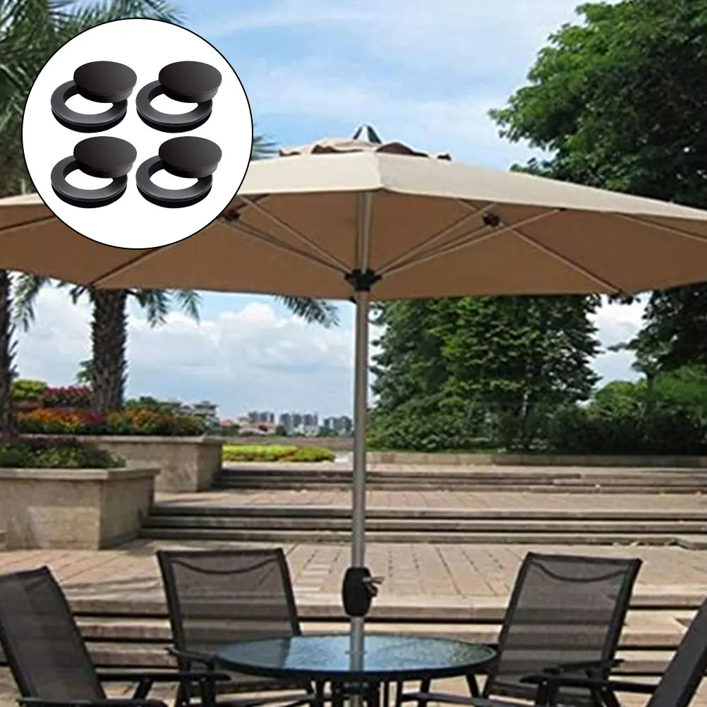 

4 Sets Umbrella Hole Plug Silicone Table Ring Cover Hat Insert Durable Patio Accessories Windproof Fixation Rings Outdoor