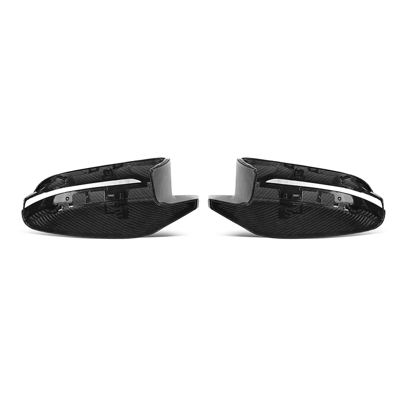 Real Dry Carbon Fiber Car Rearview Mirror Cover Replacement OEM Style Side Cap for BMW G87 M2 G80 G81 M3 G82 G83 M4 2021-IN