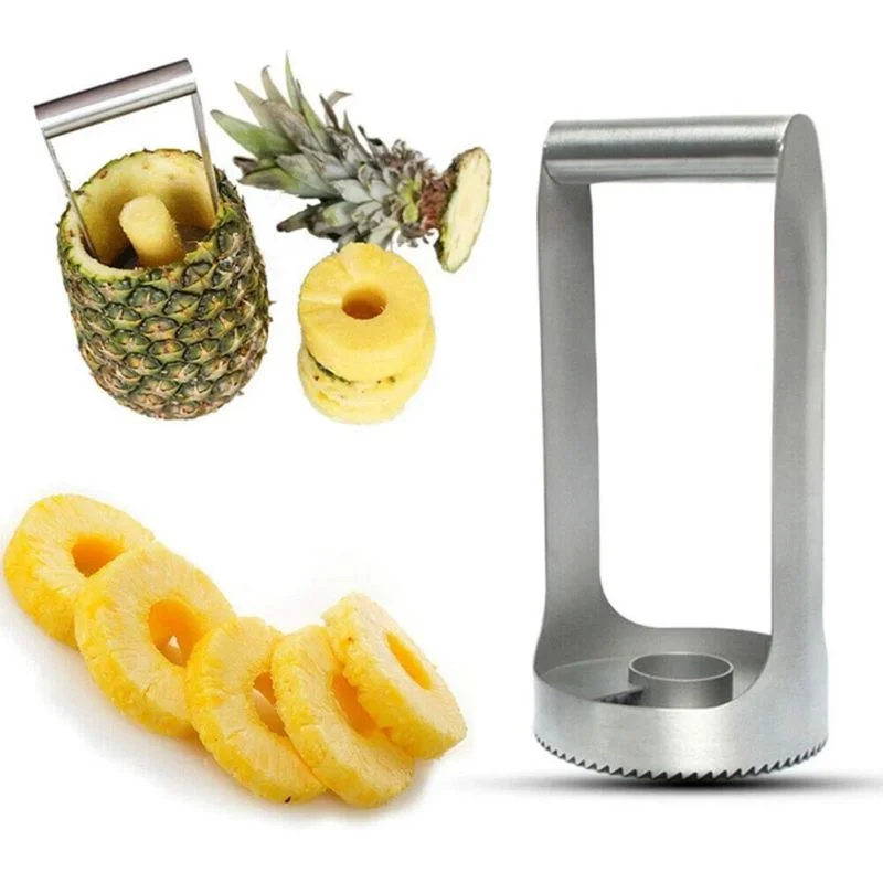 

Food Grade Stainless Steel Pineapple Slicer Pineapple Peeler Pineapple Cutter Core Separator Pineapple Cutter Core Remover