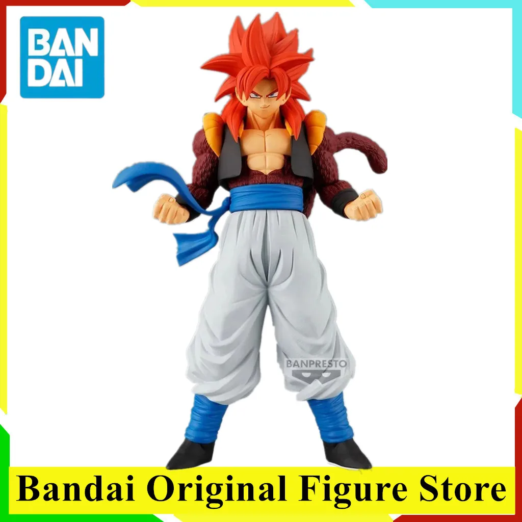 

Original BANDAI Dragon Ball GT Super Gogeta Anime Figure Toys BANPRESTO SOLID EDGE WORKS THE PVC Model Collection Doll Gift