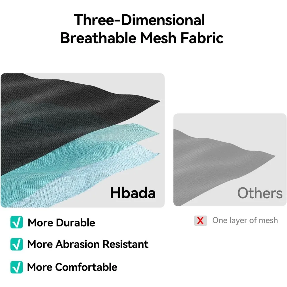 كرسي مكتب مريح Hbada P3 Pro مع دعم قطني قابل للتعديل ثنائي الأبعاد، كرسي مكتب مع مسند رأس قابل للتعديل ثلاثي الأبعاد ومسند للذراع