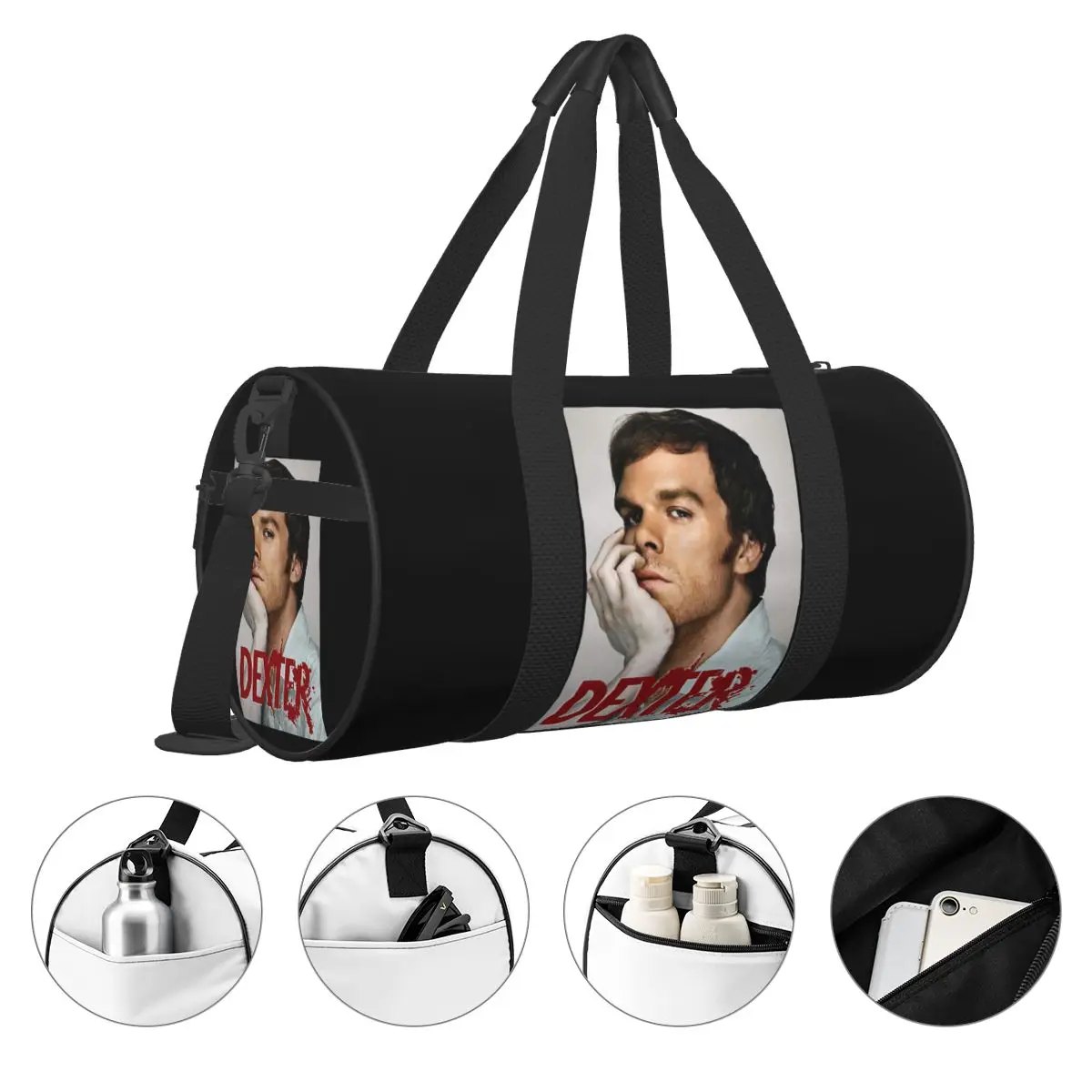 

Dexter Morgan Movies Large Duffle Gym Bag Multi-Functional Duffle Travel Bags Handbags Fitness bag