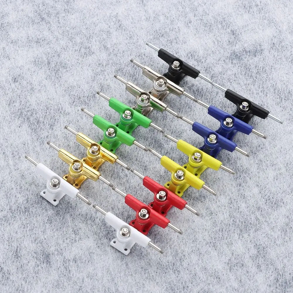 1Pair With Nuts Fingerboard Truck Toy Hobby Collectors Truck Bolts Bearing Deck Brackets 32mm Model Finger Skateboard Parts