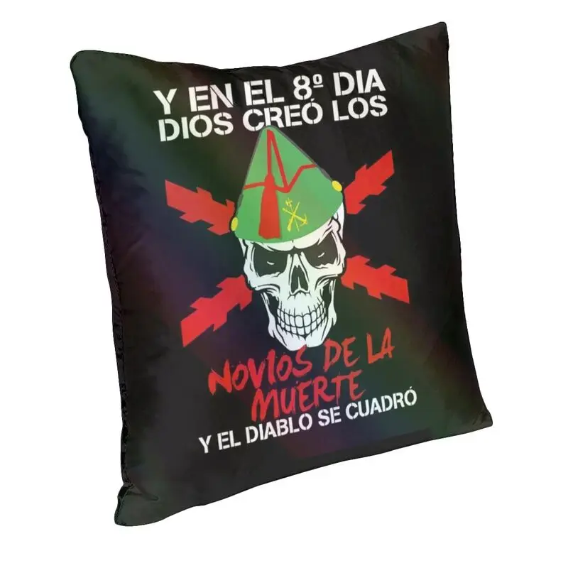 Luxury Spanish Legion Cushion Cover 40x40 Soft Spain Coat of Arms Pillow Case Sofa Car Square Pillowcase Living Room Decoration