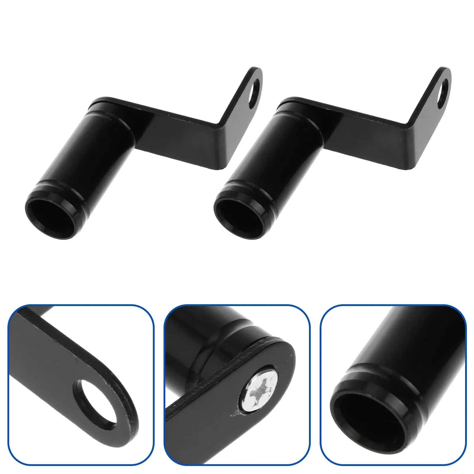 2Pcs Rearview Mirror Extension Frame Aluminum Alloy Motorcycle Extension Adapter Widen Heighten Rearview Mirror Vision