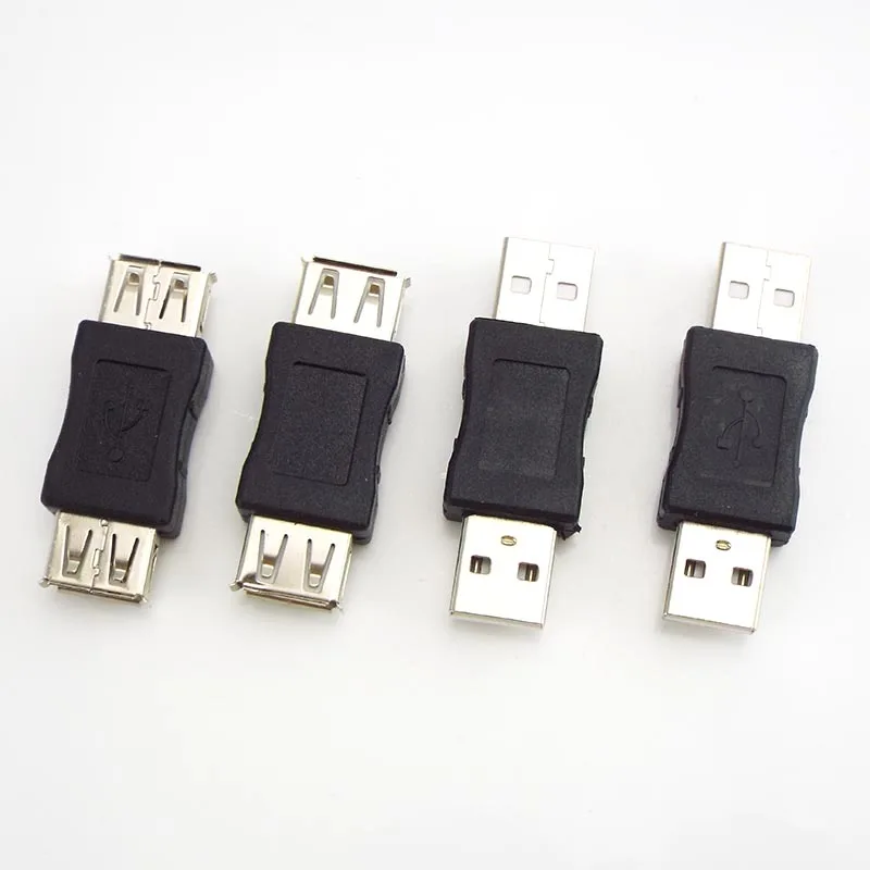 Usb 2.0 tipo a fêmea para fêmea adaptador de acoplador conector usb macho para macho cabo extensor mini trocador conversor para computador portátil