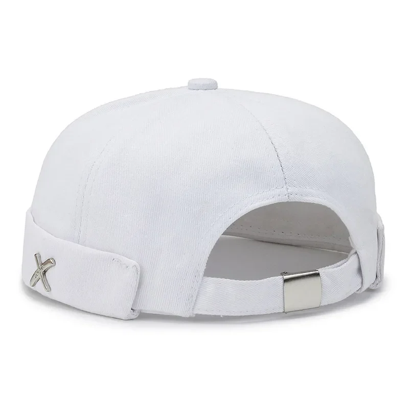 Vintage Dome Hat Mens Melon Beanie Cap Solid Color Docker Hat Unisex Adjustable Winter Hat for Women Men Bonnet Beanies