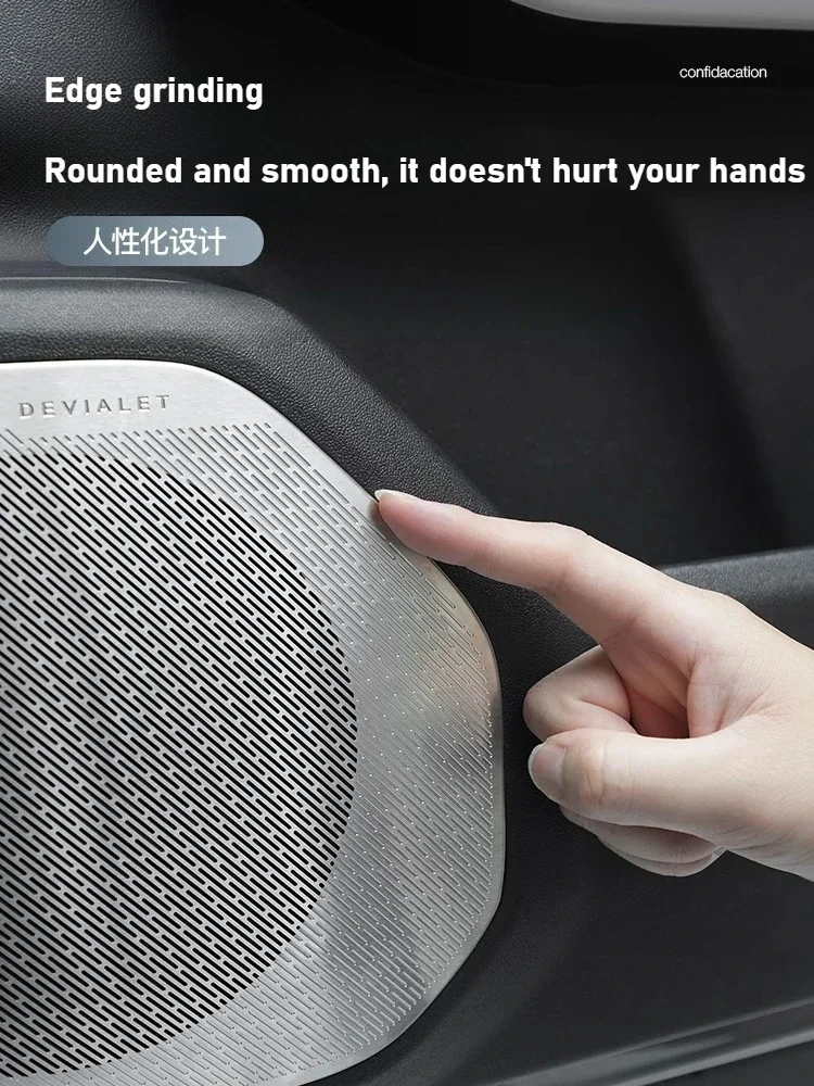 4 قطعة/المجموعة غطاء مكبر الصوت باب السيارة الصوت الغطاء الواقي ل BYD صيغة ليوبارد التيتانيوم 3 أربعة أبواب المتكلم الإطار الزخرفية