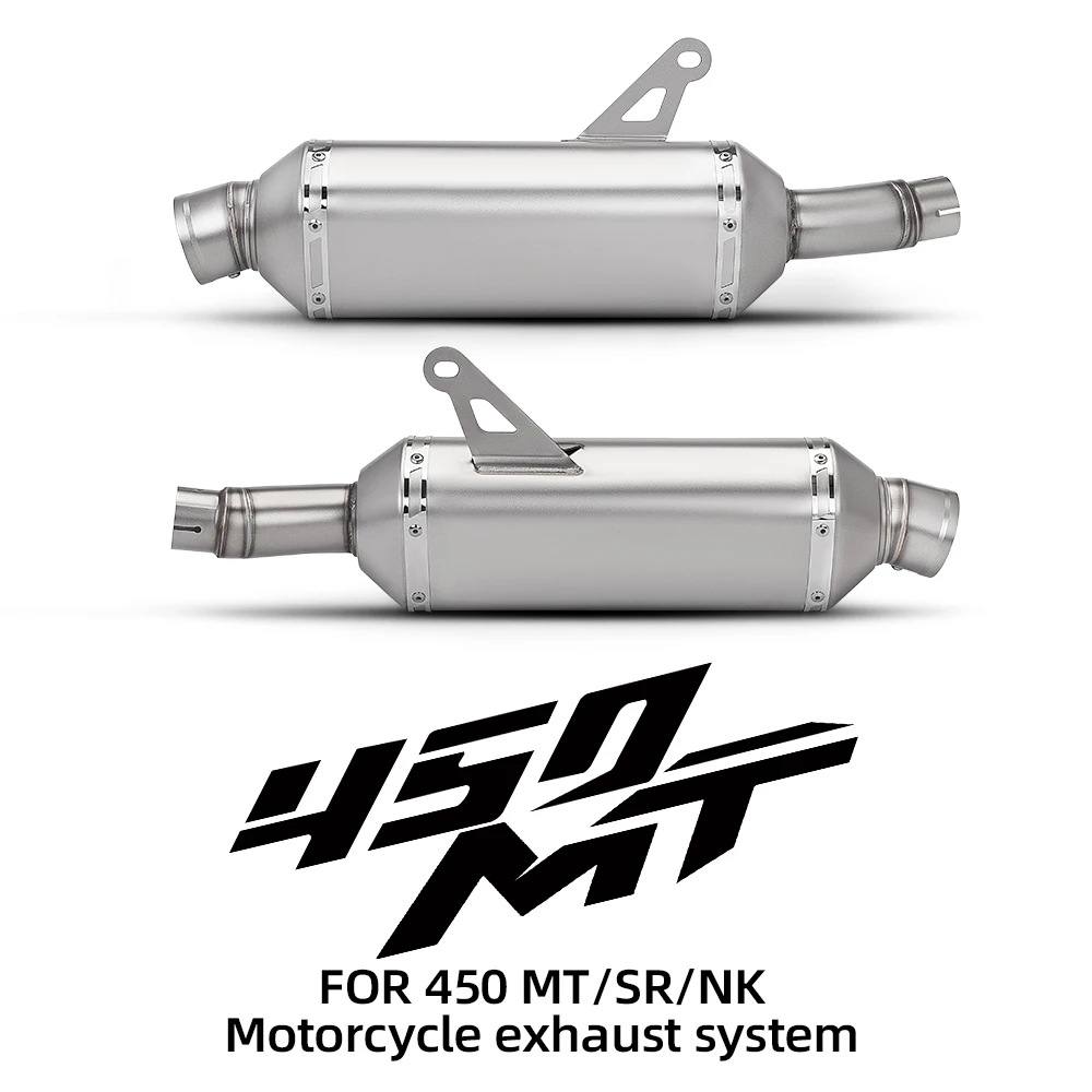 

Motorcycle exhaust systems stainless steel mid-link pipe Exhaust DB Killer muffler for 450MT/SR/NK