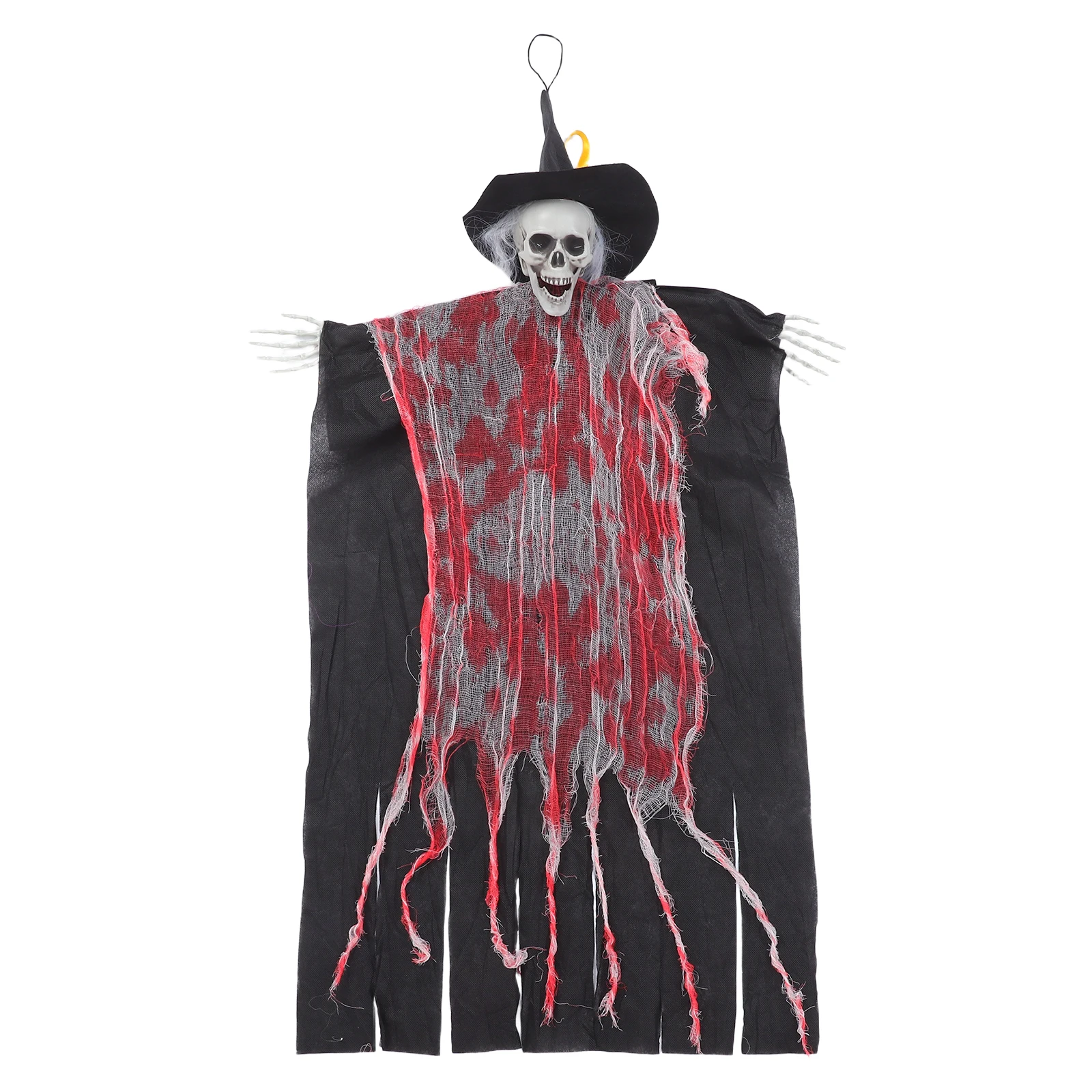 

Halloween Hanging Ghost Decoration Adjustable Pose Spooky Skull Halloween Party Patio Lawn Garden Scary Skull