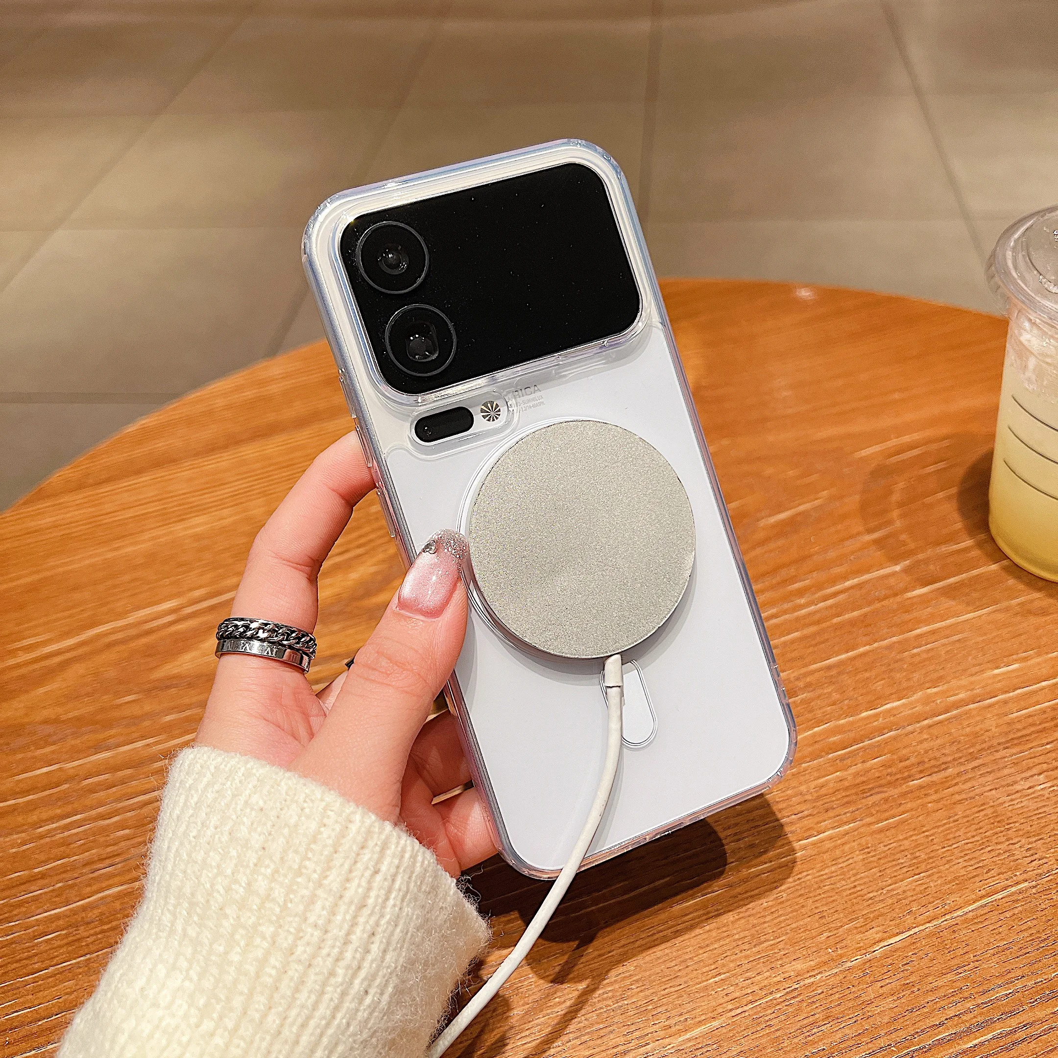 حافظة هاتف مغناطيسية شفافة أصلية لهاتف Xiaomi Mi 17 Pro Max 15T Pro لهاتف Magsafe غطاء صلب من الأكريليك الشفاف