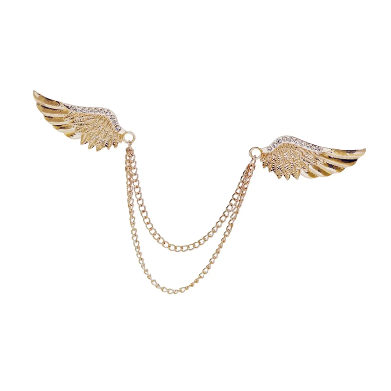 Chain Brooch Collar Pins Alloy Chain Exquisite Workmanship Jewelry Accessories