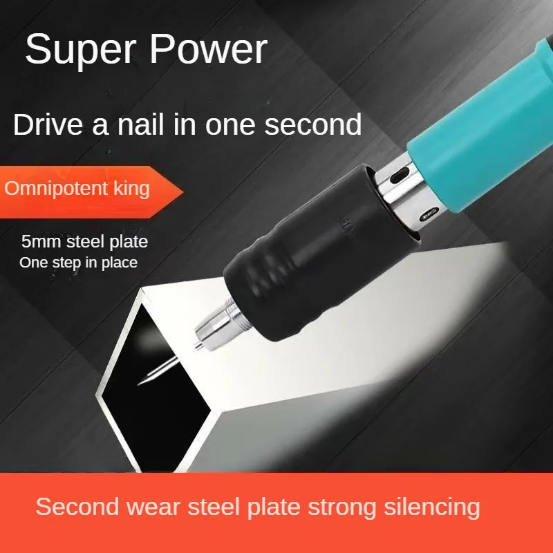 Manual steel nail gun rivet gun tool concrete wall ceiling fastener cable slotting device pneumatic nail gun fastening tool
