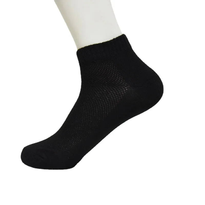 1/6 Pairs بلون تنفس شبكة الجوارب لربيع وصيف رقيقة أسود أبيض رمادي فاتح الفم منخفضة قطع المتاح قارب جورب #6