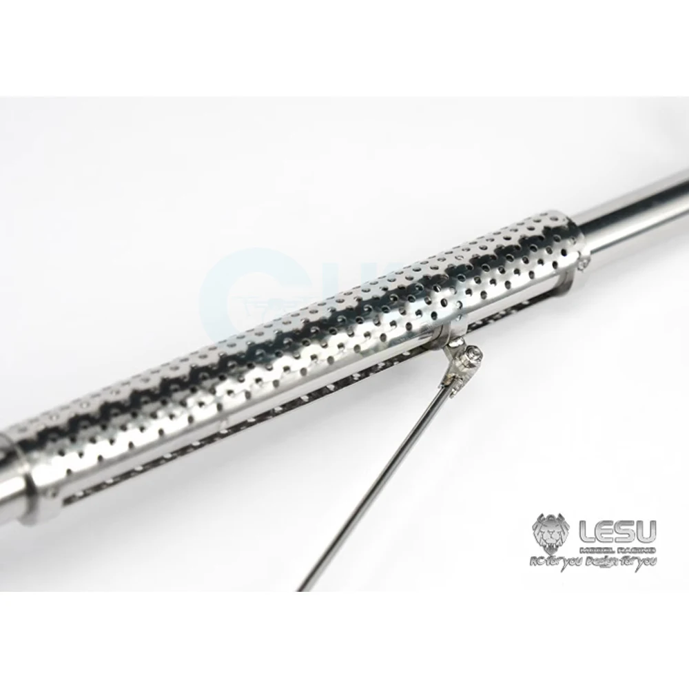 1/14 RC Truck symulacja zbiornik wydechowy Tamiya ciągnik komin rura wydechowa dla majsterkowiczów akcesoria do modeli samochodów ciężarowych LESU G-6043-B