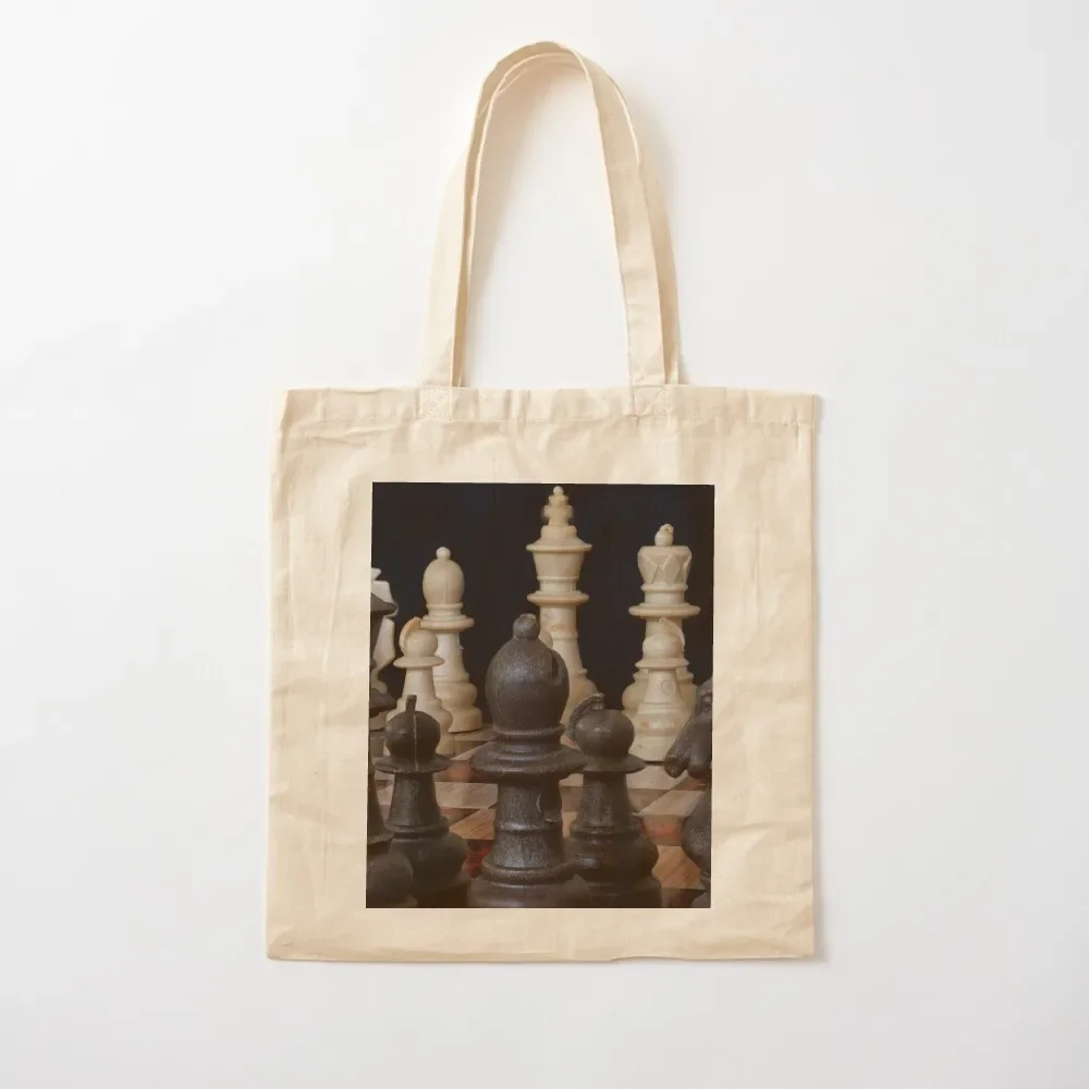 Chess pieces Tote Bag Reusable bags shopper bags shopper bag women canvas Customizable tote bag