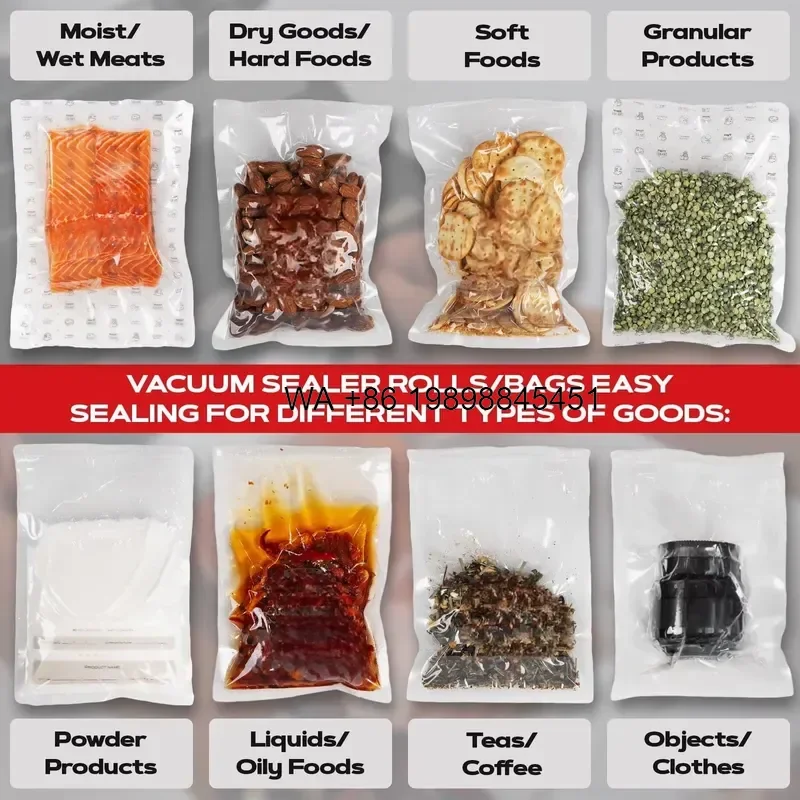Wmwmnu for Hover Plastic Sausage Vacuum Packing Automatic Sealer Compact Design Overheating Protection