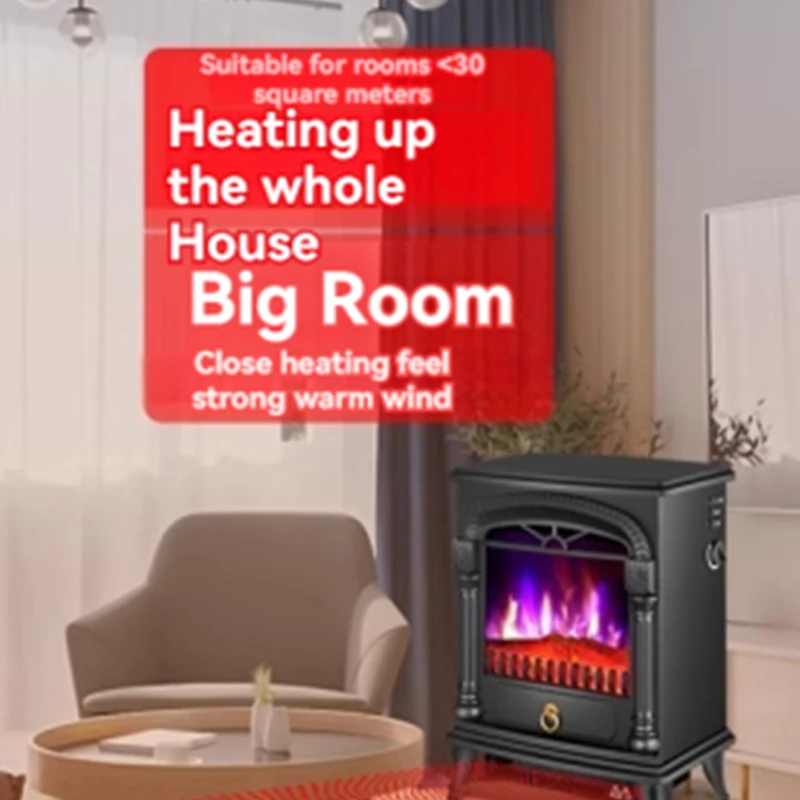 European Fireplace Heater Home Simulation Flame Heating Furnace Heating in The Bedroom Quick Heating Heater