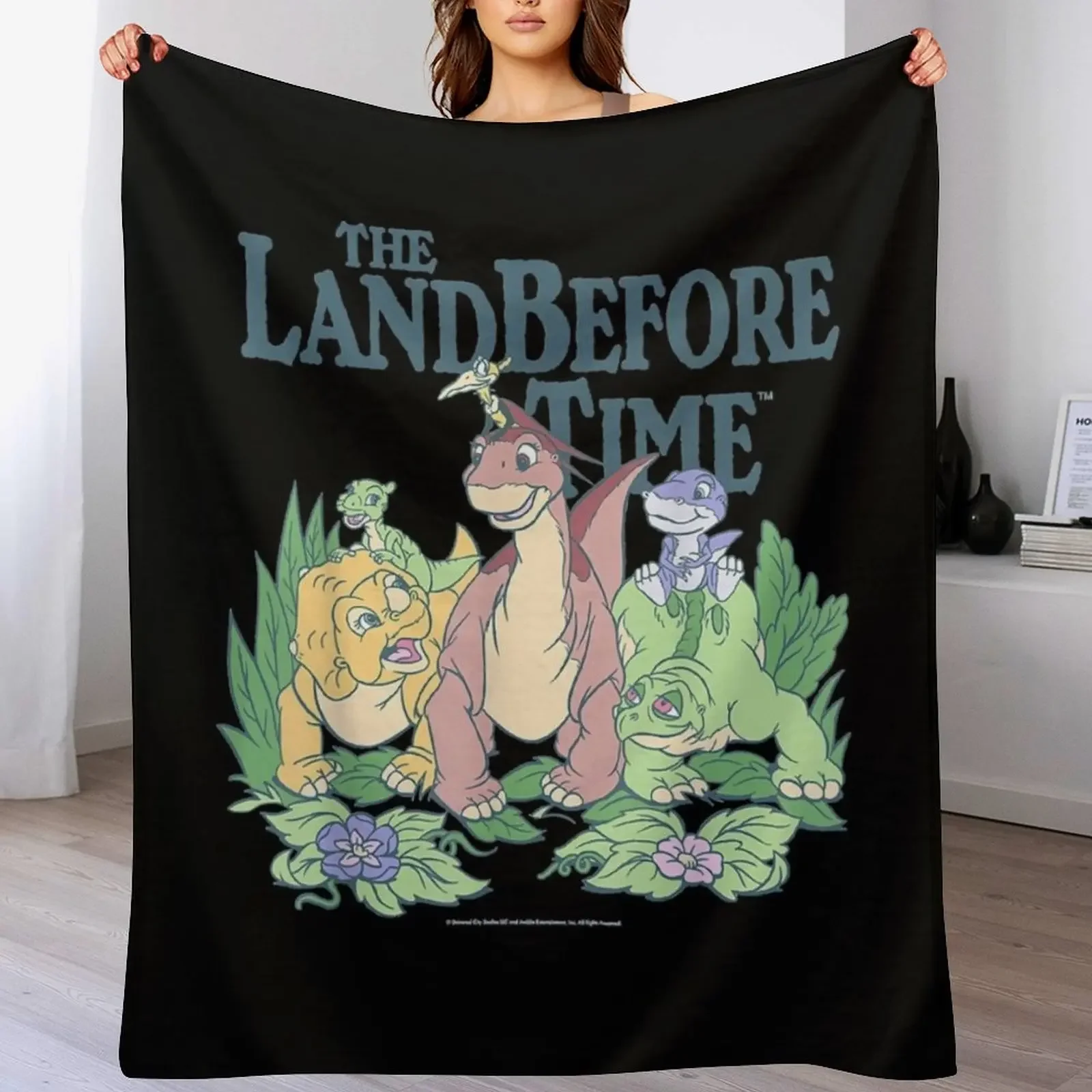 

Land Before Time Pastel Dinosaur Friends Throw Blanket Blankets Sofas Of Decoration Hairys blankets ands Blankets