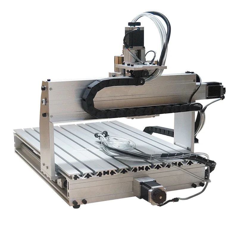 Yoocnc-máquina de grabado de PCB de madera 6040Z, 4 ejes, USB, 2200W, refrigeración por agua, enrutador de aluminio y Metal de 1500W con cubierta antipolvo, tornillo CNC