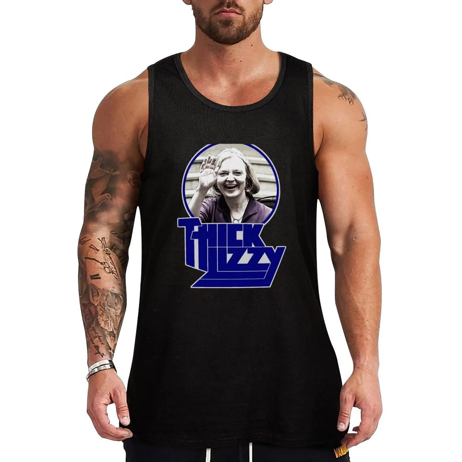 

THICK LIZZY Tank Top gym Men's t-shirts basketball clothing Sleeveless top