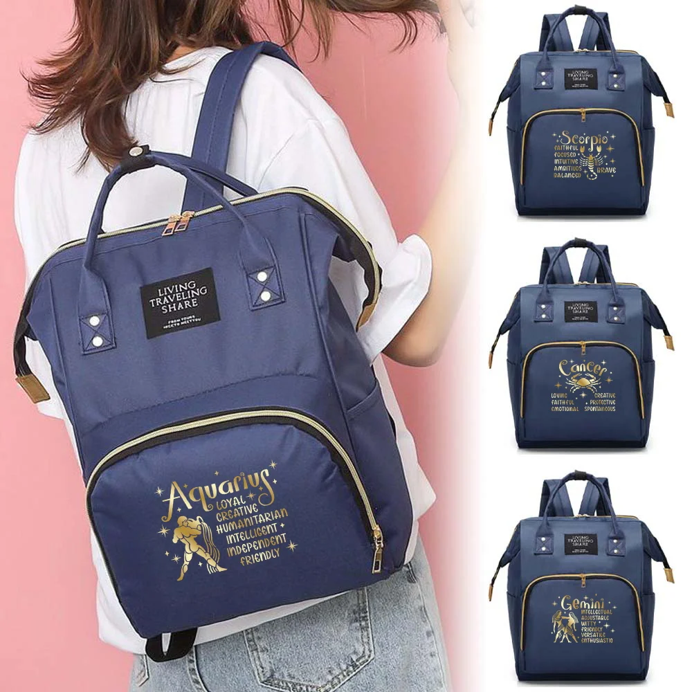 Nappy Bag Mommy Diape Backpack Waterproof Handbag Outdoor Travel Mommy Maternity Bags Print Star Series Baby Stuff Storage