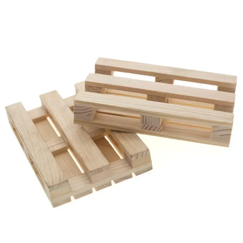 Woodiness Forklift Pallet Wooden Forklift Plate For 1/10 Axial SCX10 90046 D90 TRX4  Mini Chuck Decoration Accessories