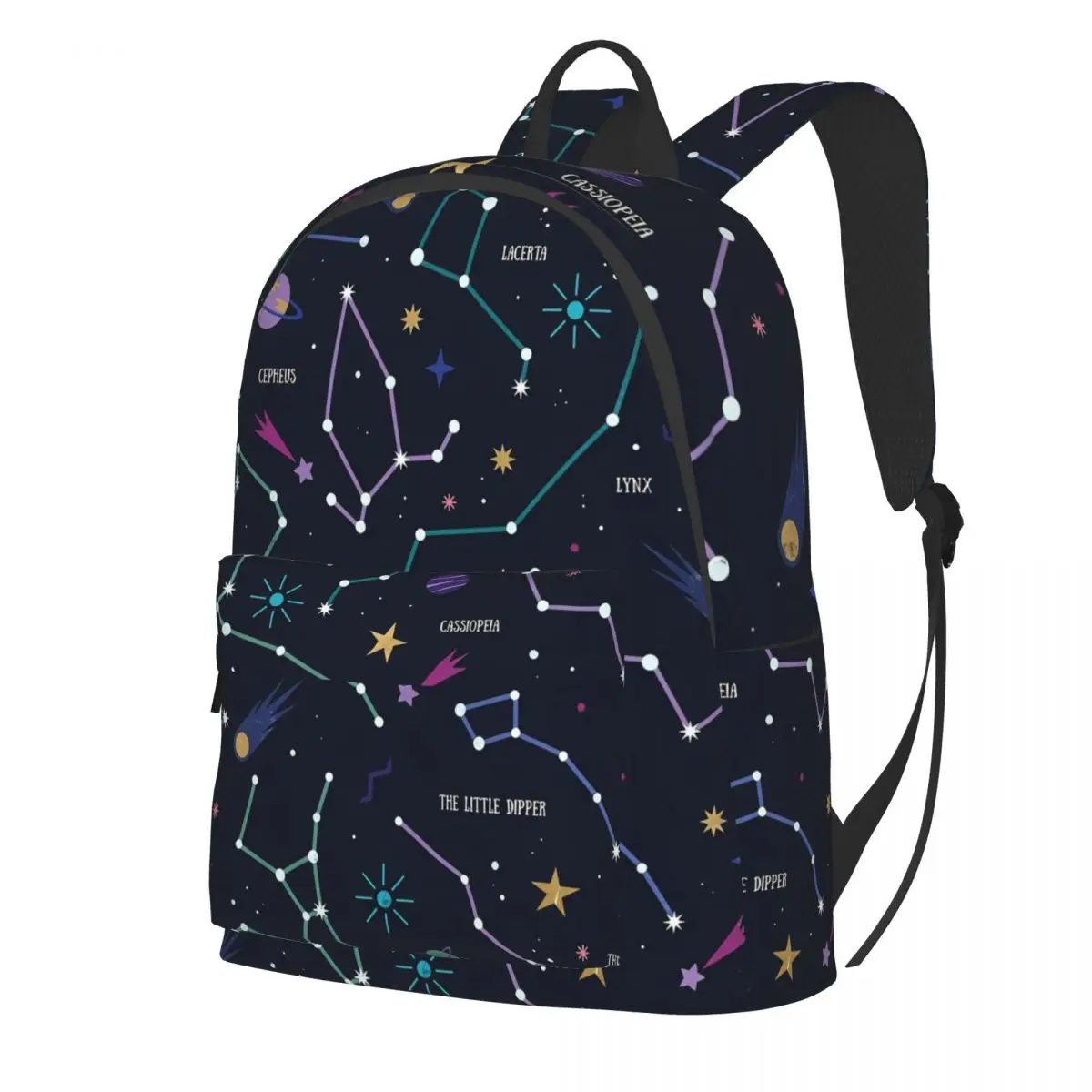 

The Galaxy Stars Backpack Constellations And Night Sky Camping Backpacks Boy Gril Kawaii School Bags Custom Durable Rucksack