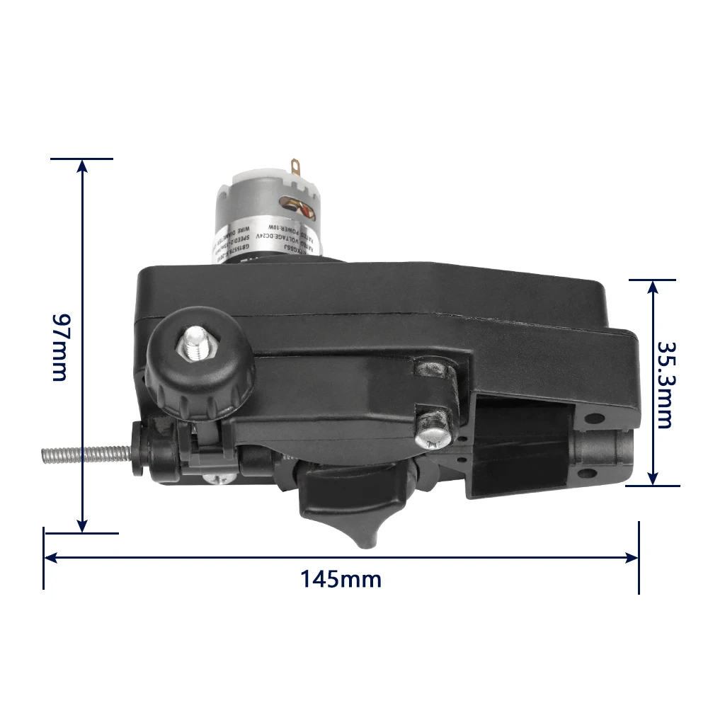 DC 24V Mini Wire Feeder Light Duty MIG Wire Feeder Assembly Single Drive Roll Wire Feed Machine For 1KGSSJ Mig Welder