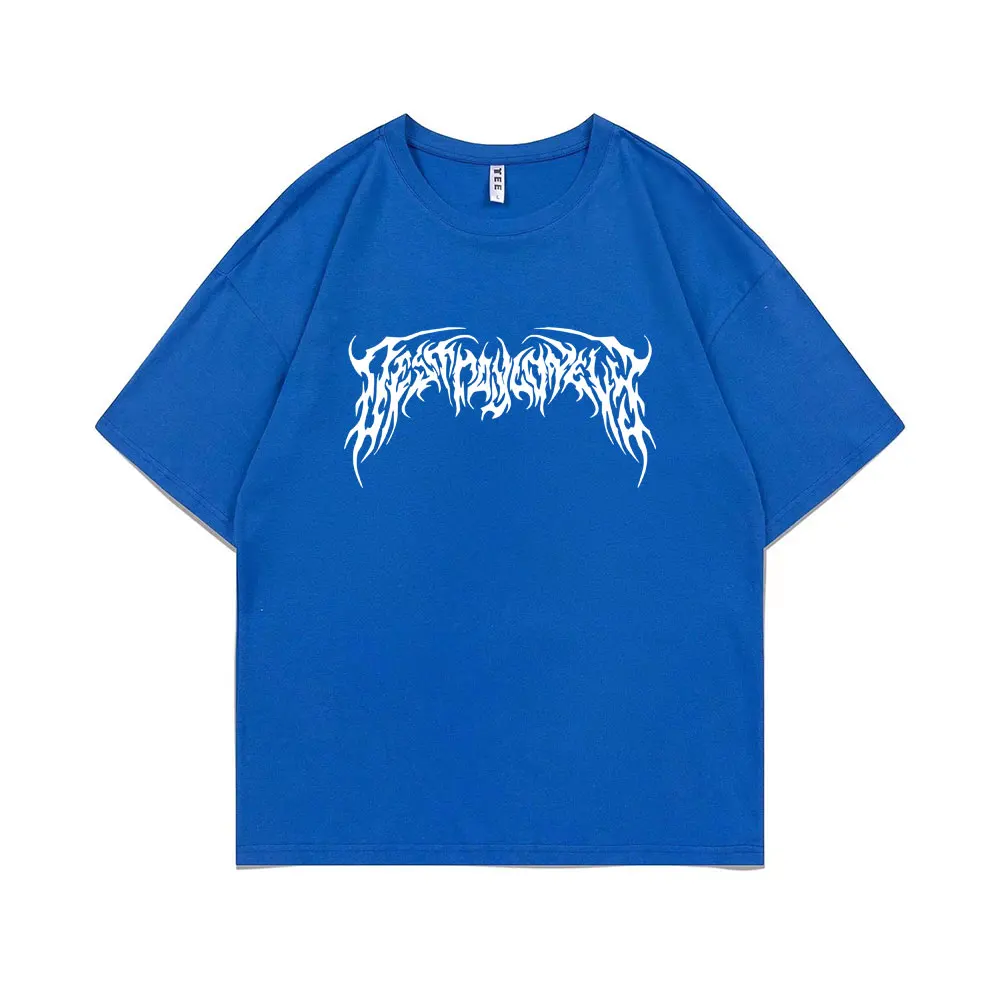 Rapper Destroy Lonely Logo Print T Shirt Man Oversized Cotton T-shirt Men Hip Hop Rock Punk Tshirt Short Sleeve Male Streetwear