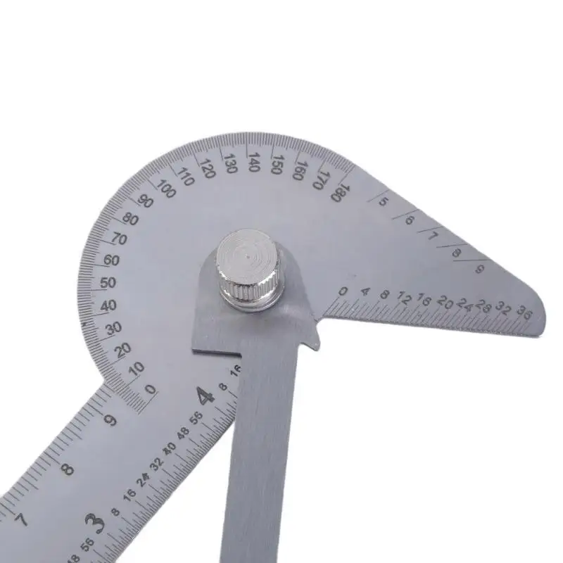 652F Steel Protractor with Clear Scale Easy Carry  9cm 4 Inch Protractor Easy to Carry for Students Engineers DIY Enthusiasts