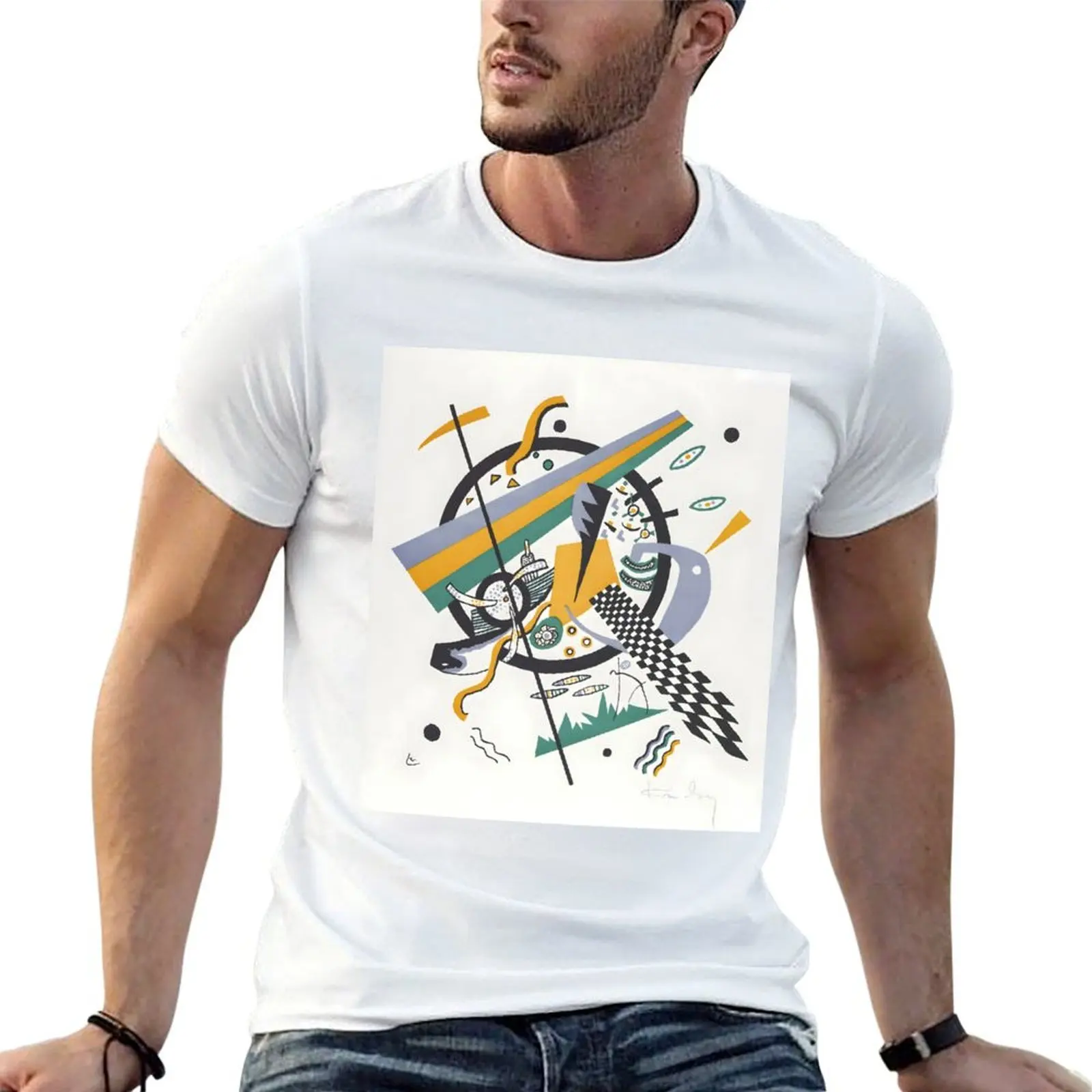 Wassily Kandinsky T-Shirt Fashion Pattern Printed Tee Shirt
