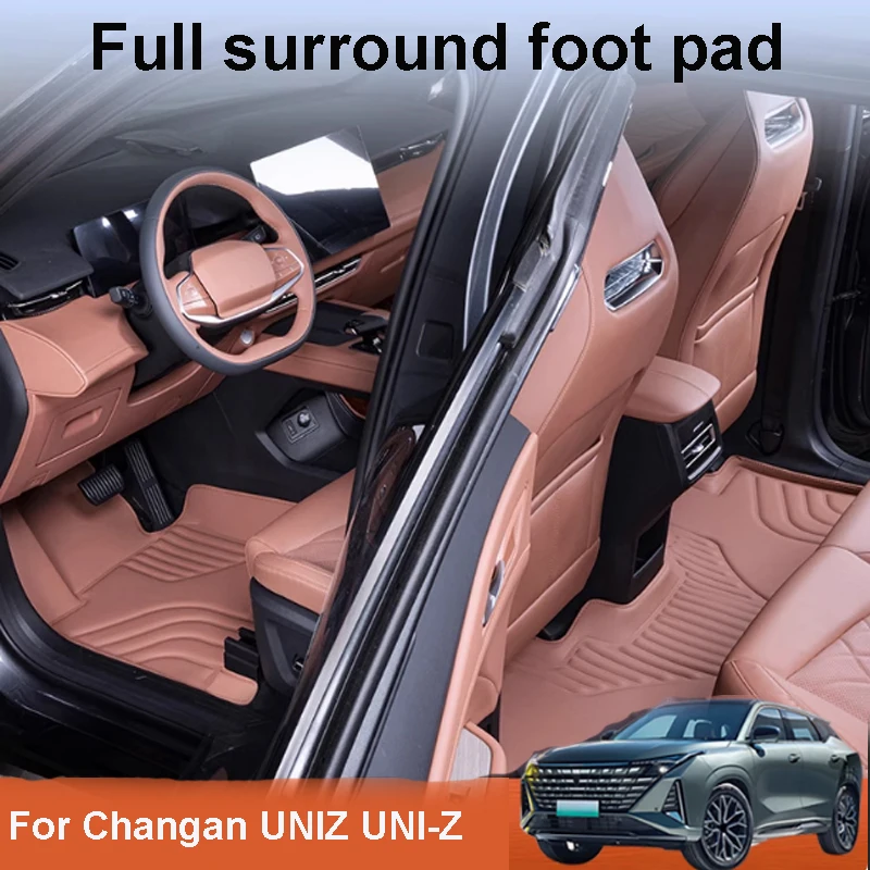 

For Changan UNIZ UNI-Z 2024 2025 Car Foot Pad Full Surround Upgrade Protects Interior Accessories Waterproof Leather