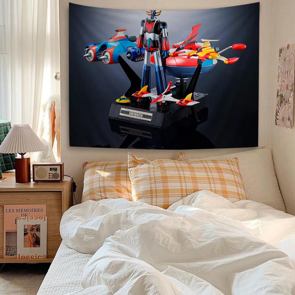 UFO ROBO GRENDIZER GOLDORAK Chart Tapestry Art Science Fiction Room Home Decor Cheap Hippie Wall Hanging